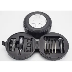 Tire-shaped tool kit