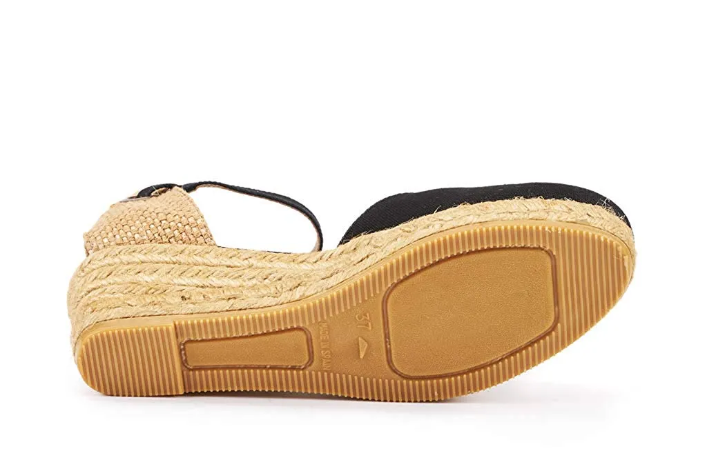 VISCATA Handmade in Spain Pubol 2" Wedge, Ankle-Strap, Closed Toe, Classic Espadrilles Heel